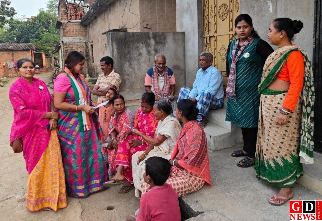 गठबंधन समर्थित प्रत्याशी निसात आलम के लिए कांग्रेस नेत्री मोनिता कुमारी का डोर-टू-डोर अभियान। 7 img 20241116 wa00417409102339568808205