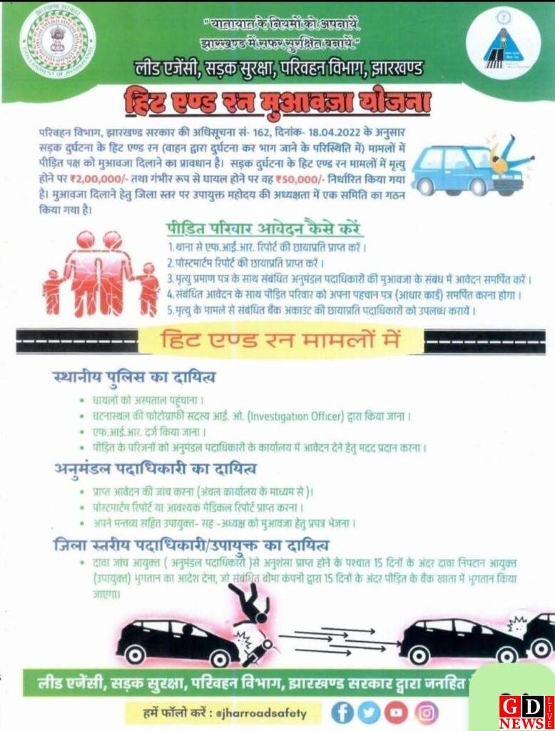 हिट एंड रन पीड़ितों को मुआवजा देने के लिए त्वरित कार्यवाही, 3 मामलों में आवेदन प्रक्रिया पूरी की गई। 7 img 20241222 wa00428429535965506082603