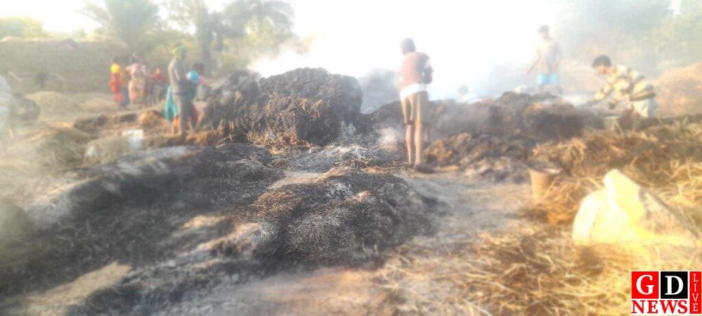 भीषण आग से चार परिवारों का धान जलकर स्वाहा, पीड़ितों ने प्रशासन से मदद की लगाई गुहार। 7 img 20250208 wa0070816783226384434677