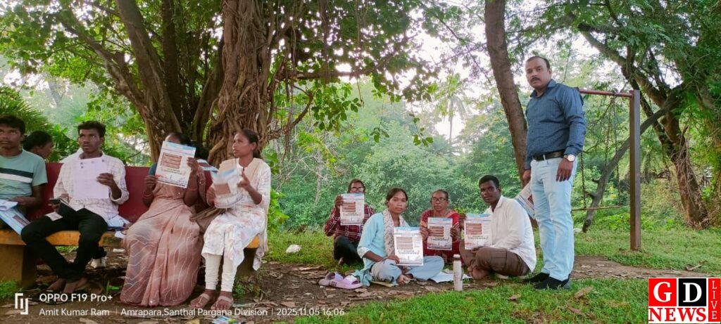 रफ्तार घटाओ, सुरक्षा बढ़ाओ, अमरापाड़ा में लोगों को सड़क सुरक्षा की दिलाई गई शपथ। 13 img 20251105 wa00207501755676864013191