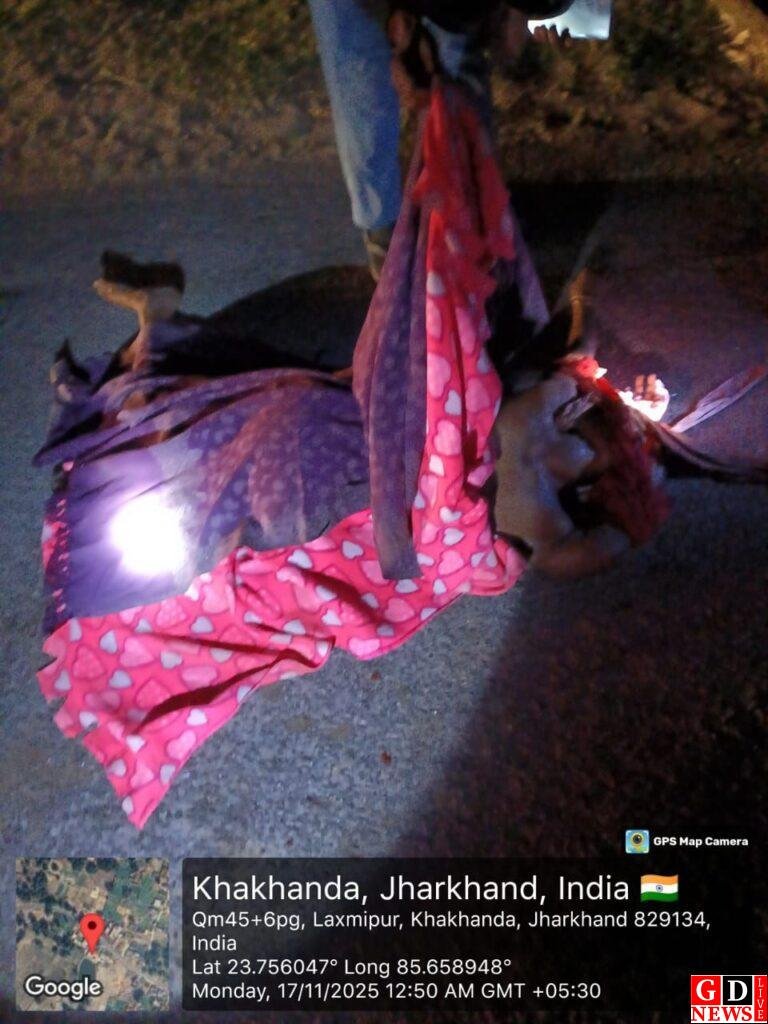 जागेश्वर बिहार थाना अंतर्गत ग्राम खाखंडा में जंगली हाथी ने एक महिला को कुचलकर मार डाला, घटना के विरोध में पूरे दिन बंद रहा ललपनिया-जागेश्वर मार्ग 13 img 20251117 wa00322859149957500495936