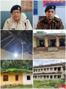 जमुआ थाना: अंग्रेजों के जमाने में बना खपरैलनुमा थाना भवन मरम्मति के अभाव में जर्जर, लोहे की खंभे पर टिकी छत 1 20251222 181506