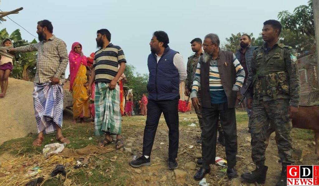 तनवीर आलम का क्षेत्र भ्रमण, ग्रामीणों से सुनी समस्याएँ, विकास योजनाओं का लिया जायजा। 7 img 20251211 wa00326623605617507016761