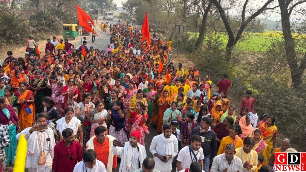 लक्ष्मी नारायण मन्दिर की प्राण प्रतिष्ठा के अवसर पर निकाली गई भव्य कलश यात्रा। 7 img 20260114 wa00664779957317979616689
