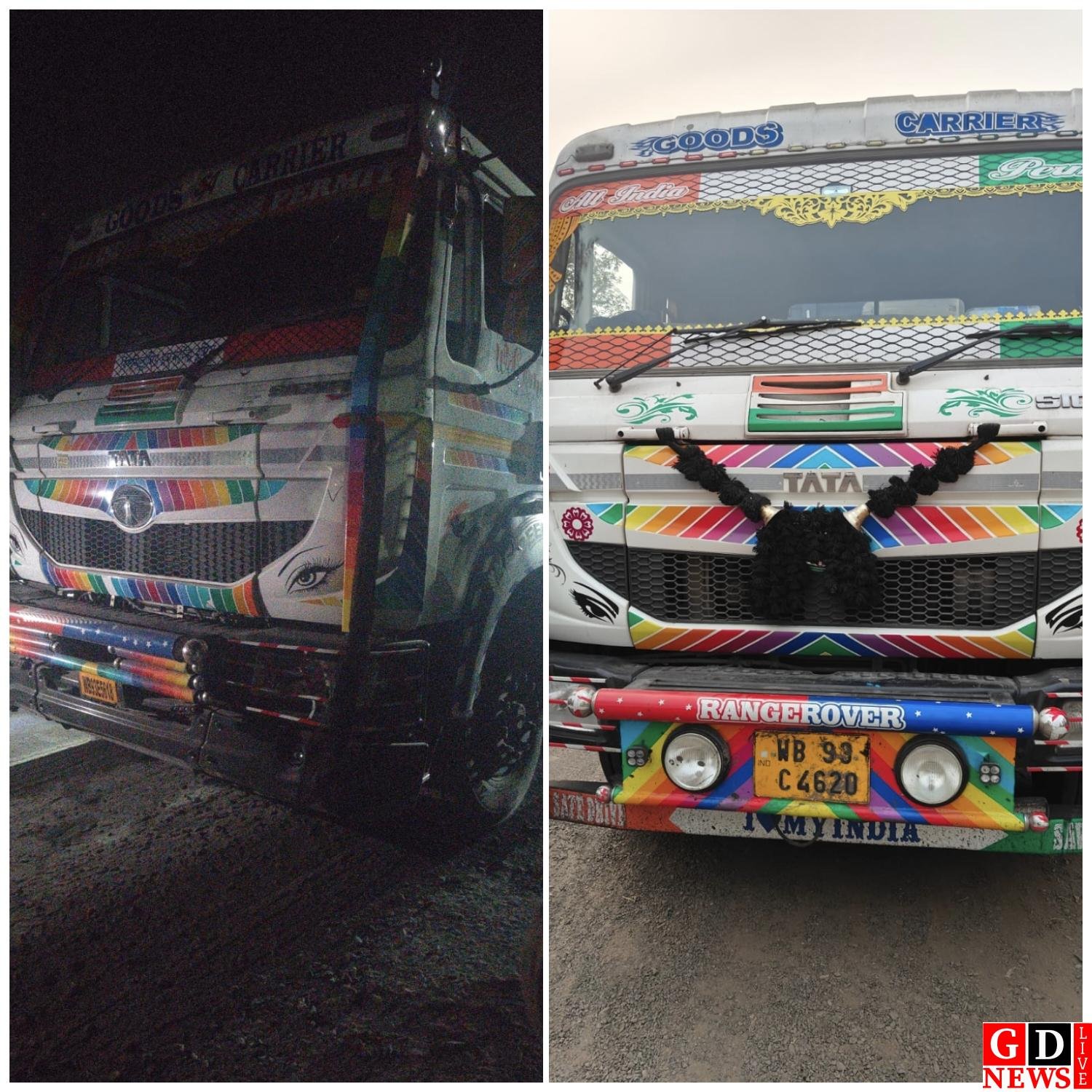 पत्थर का अवैध परिवहन कर रहे दो वाहन को जिला खनन पदाधिकारी ने किया जप्त।