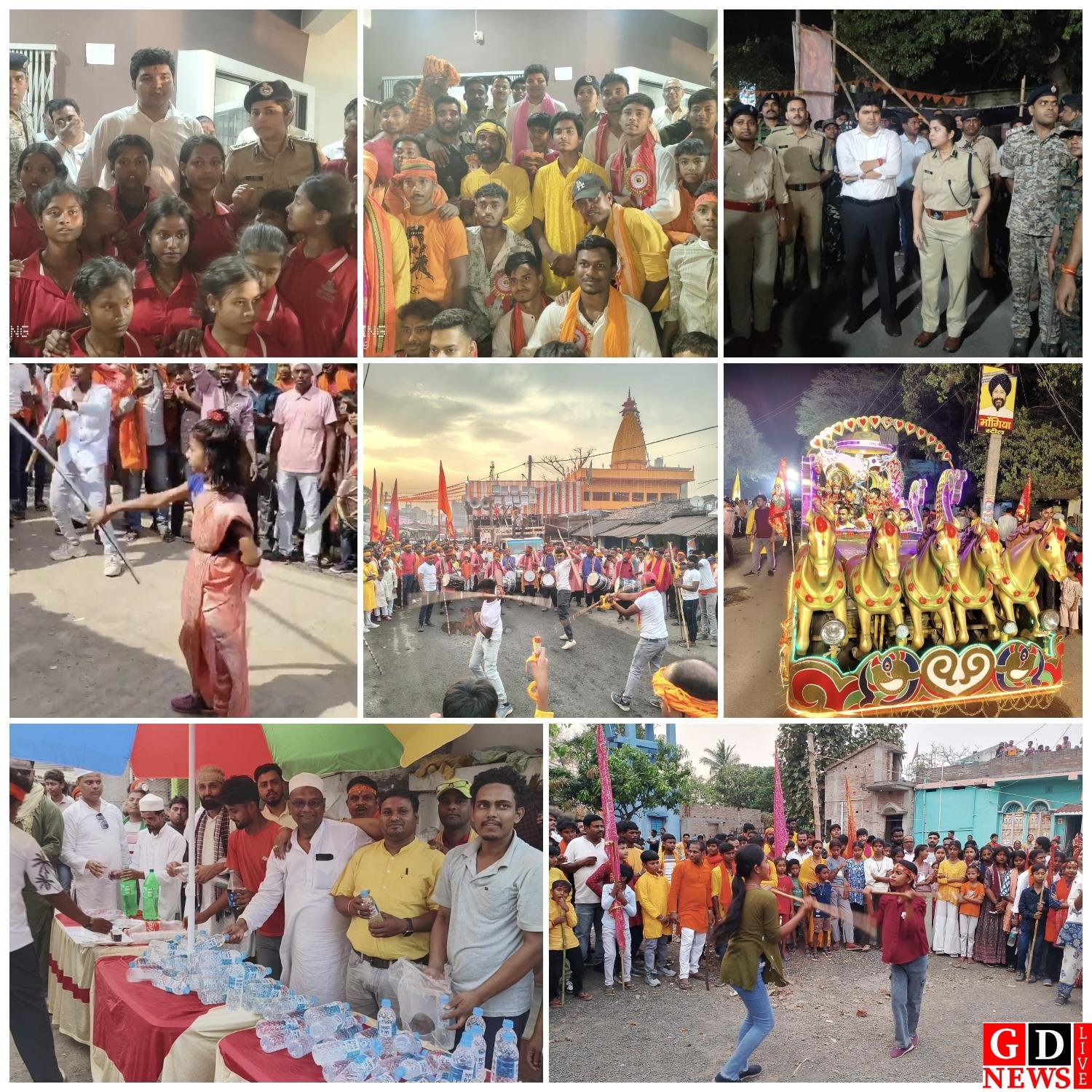 जय श्रीराम के जयघोष से गूंजा पाकुड़, भव्य शोभायात्राओं के बीच शांतिपूर्ण संपन्न हुआ रामनवमी महोत्सव।