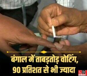 बंगाल में टूटा मतदान का रिकॉर्ड, 90% के करीब वोटिंग; तमिलनाडु में भी 82% मतदान 1 image editor output image103230077 1776969983115