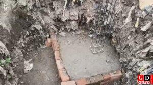 दलदली जमीन पर बन रहा 55 लाख का स्वास्थ्य केंद्र, निर्माण में भारी गड़बड़ी का आरोप। 8 img 20260408 wa00373229286359029545179