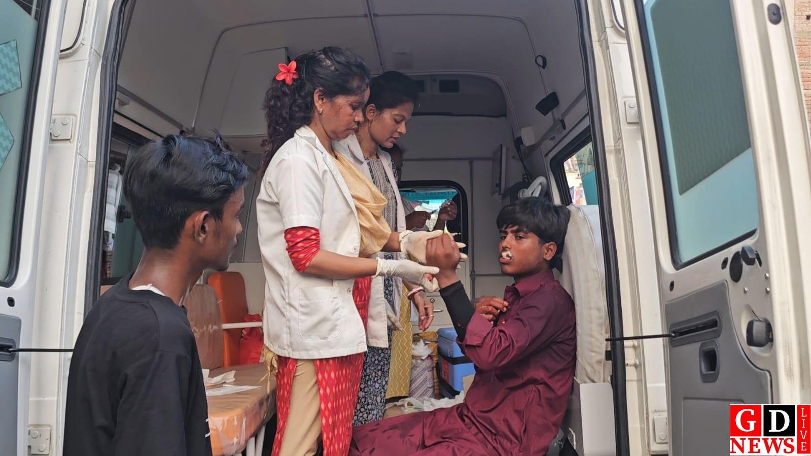 मोहर्रम को लेकर तैनात रहीं कई मेडिकल टीमें,घायलों का मौके पर ही हुआ इलाज