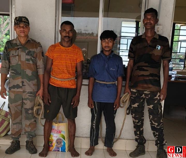 सड़क से मवेशी चोरी कर ले जा रहे दो आरोपी गिरफ्तार, भेजे गए जेल